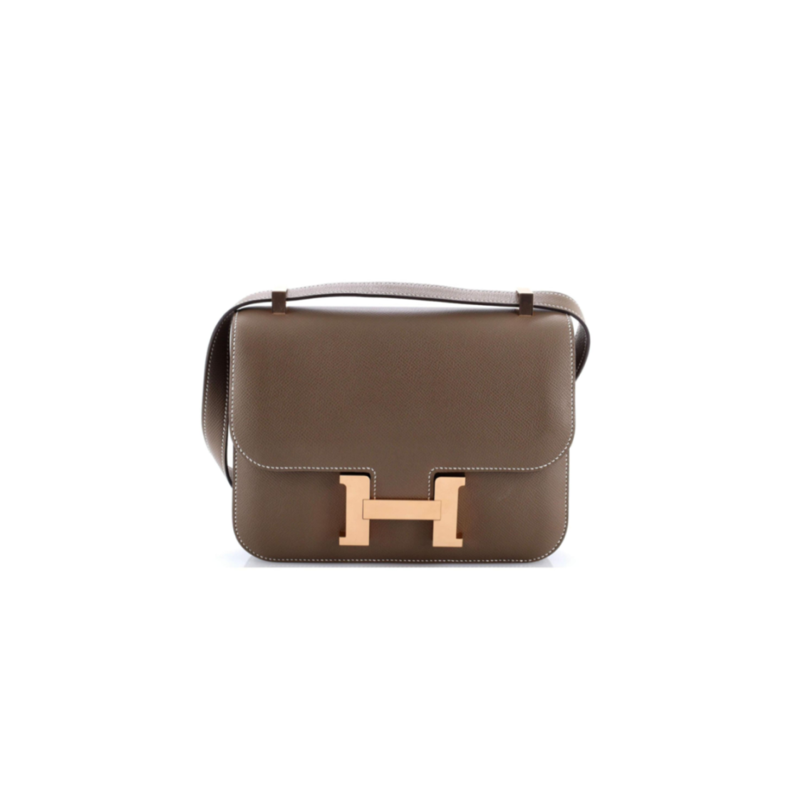 H**me5 master 24 constance nm bag epsom etoupe gold hardware (24*17*5cm)